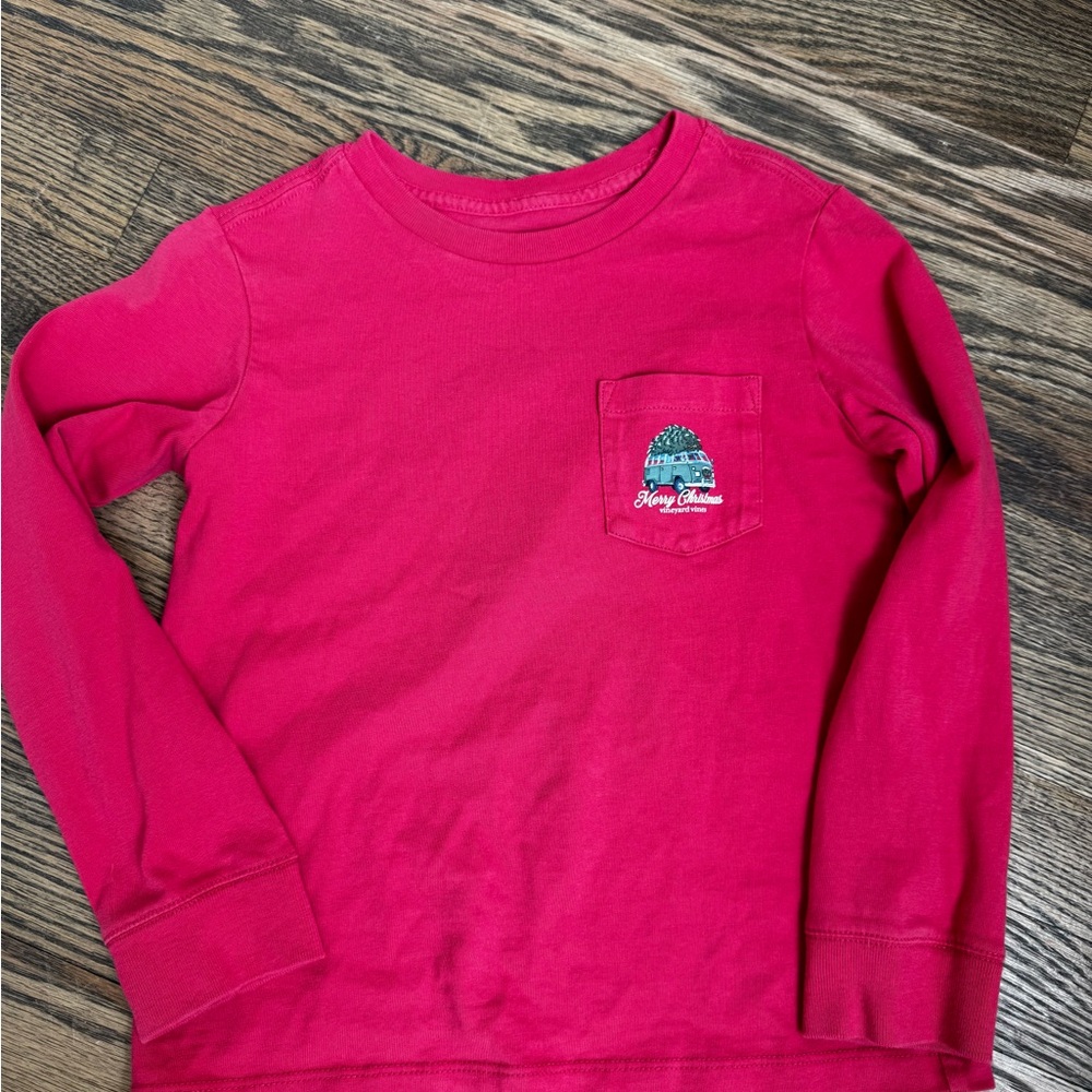 Vineyard Vines Christmas Van Long Sleeve Tee